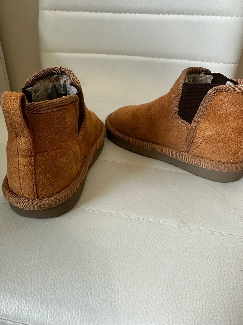 Gymboree Kids Chestnut Suede Slip-On Winter Boots